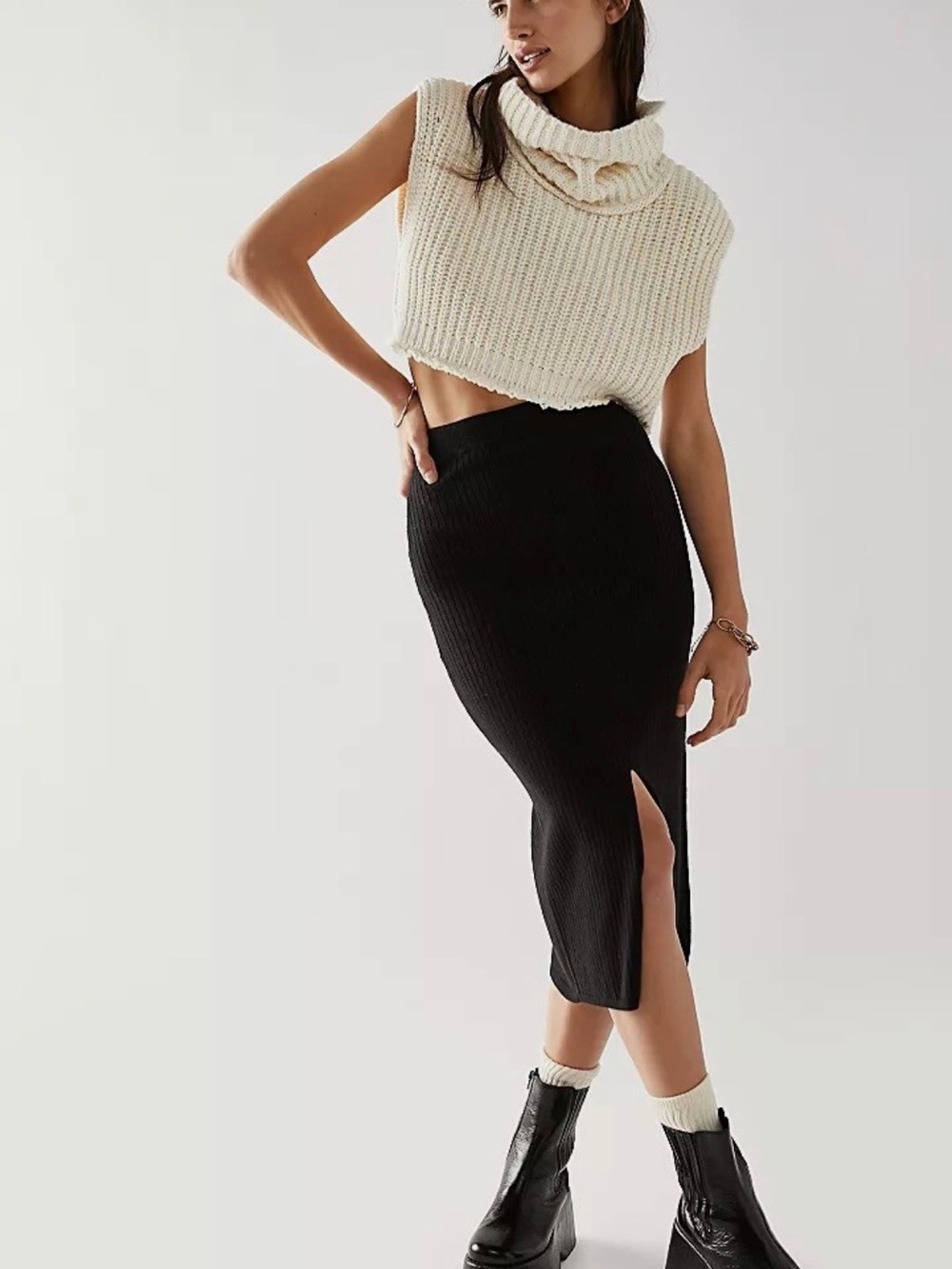 Free People Skyline Midi Skirt